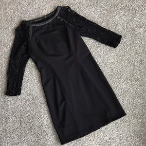 LBD with lace 3/4 length sleeves
